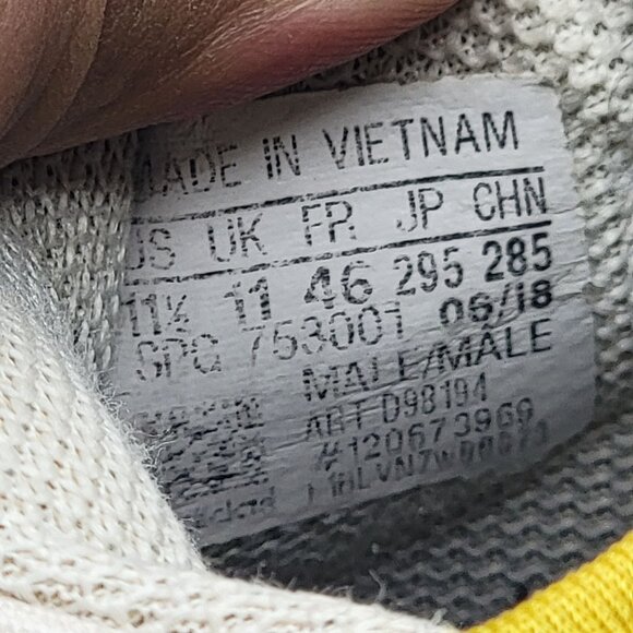 Adidas Icon 4 Roberto Clemente Turf Trainer Mens 11.5 White Yellow Shoes - Picture 7 of 12